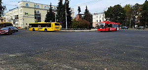 Красную площадь в Ярославле завершают ремонтировать